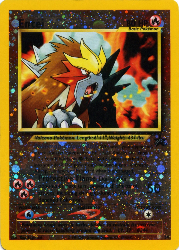 Entei #34 Reverse Holo Promo - Spell of the Unown: Entei Movie